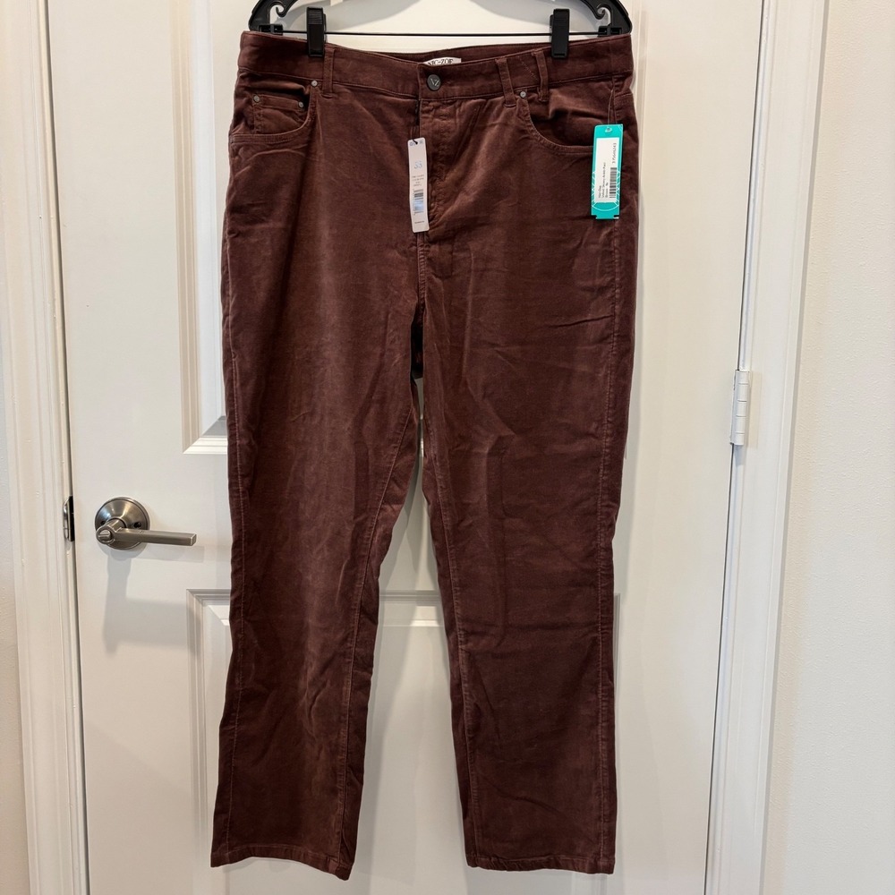 Nic + Zoe | Velvet Skinny Ankle Pant Brown Sz 16